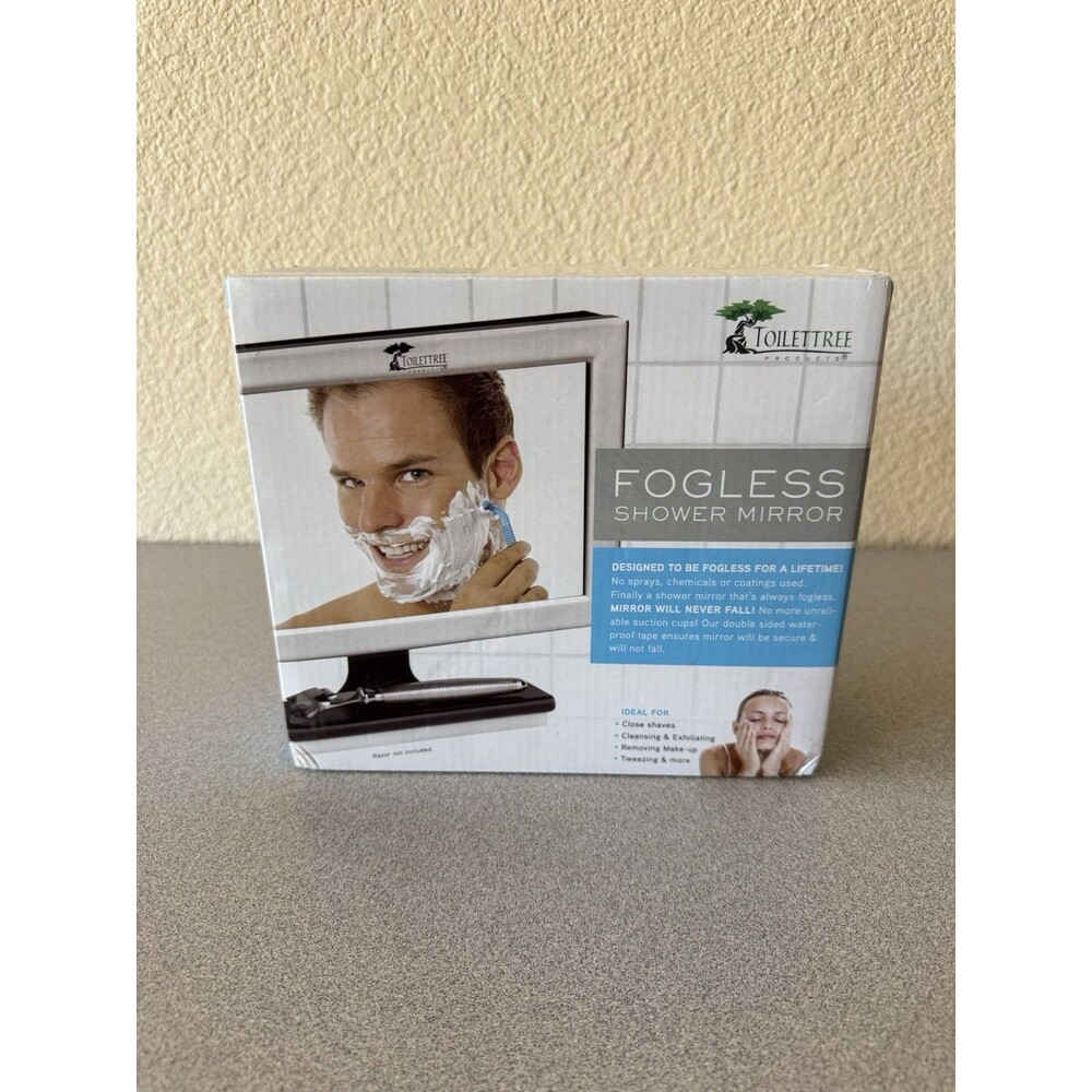 ToiletTree TTP-01 Fogless Shower Mirror Shaving Mirror NEW Factory Sealed